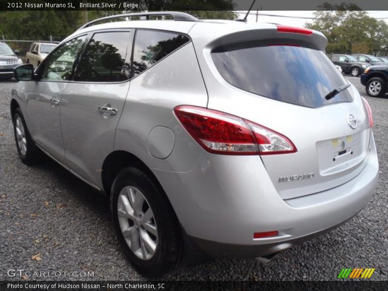 Brilliant Silver / Beige 2012 Nissan Murano SL