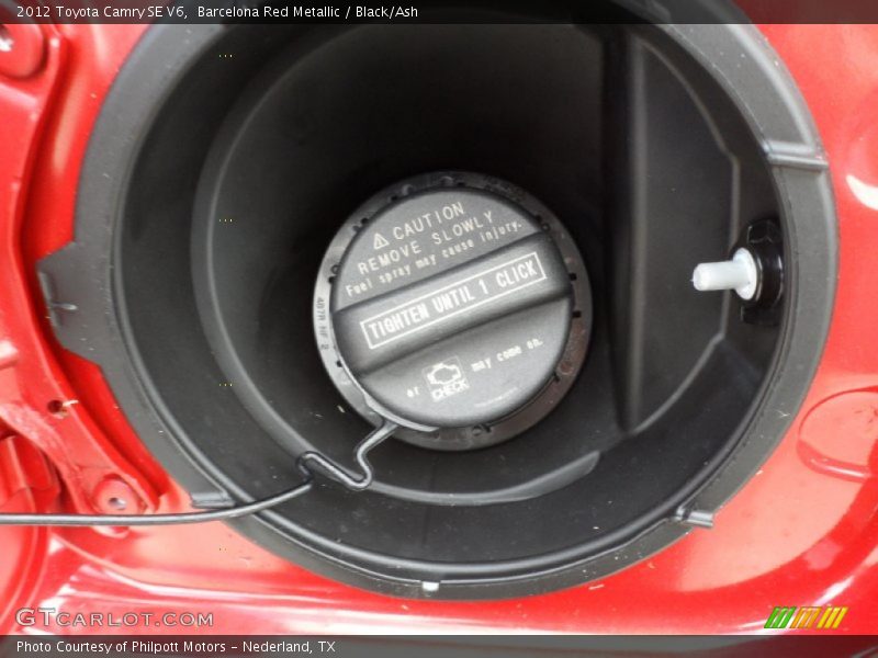 Barcelona Red Metallic / Black/Ash 2012 Toyota Camry SE V6