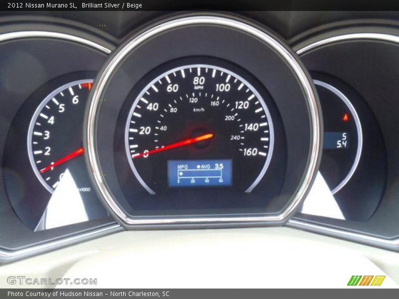 Brilliant Silver / Beige 2012 Nissan Murano SL