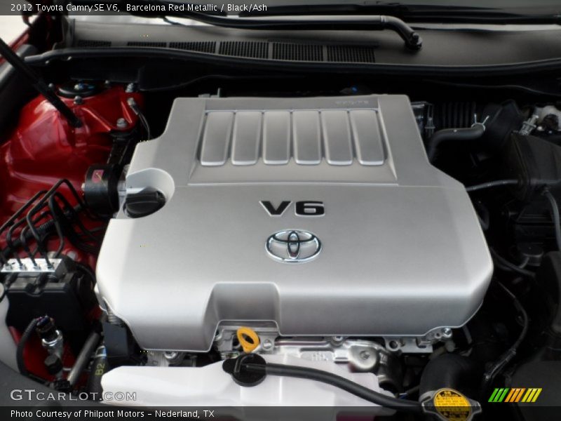 Barcelona Red Metallic / Black/Ash 2012 Toyota Camry SE V6