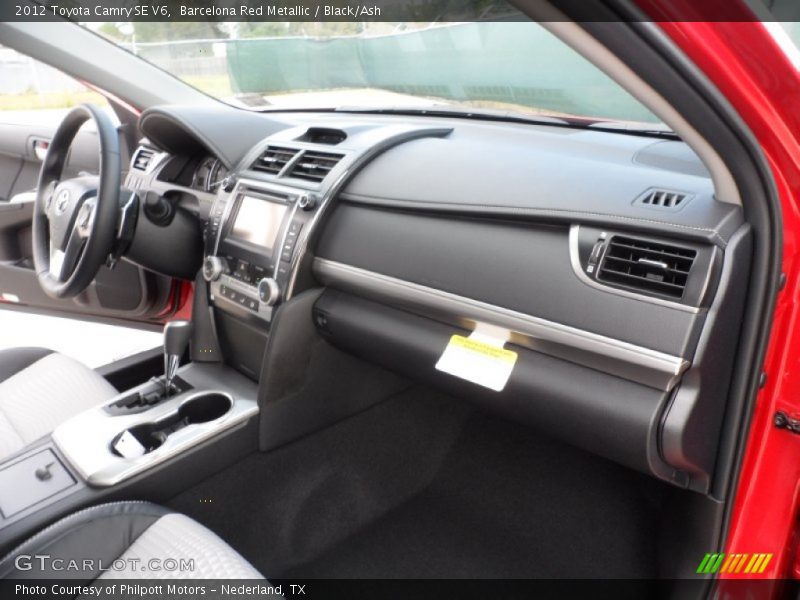  2012 Camry SE V6 Black/Ash Interior