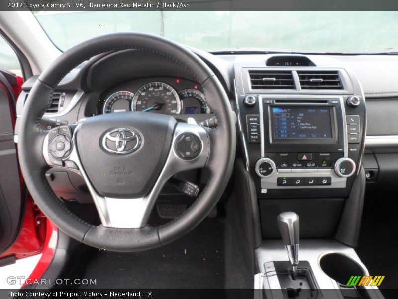 Dashboard of 2012 Camry SE V6