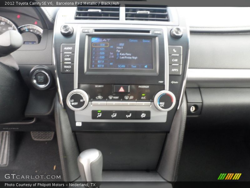 Barcelona Red Metallic / Black/Ash 2012 Toyota Camry SE V6