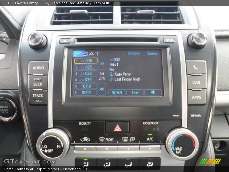 Audio System of 2012 Camry SE V6