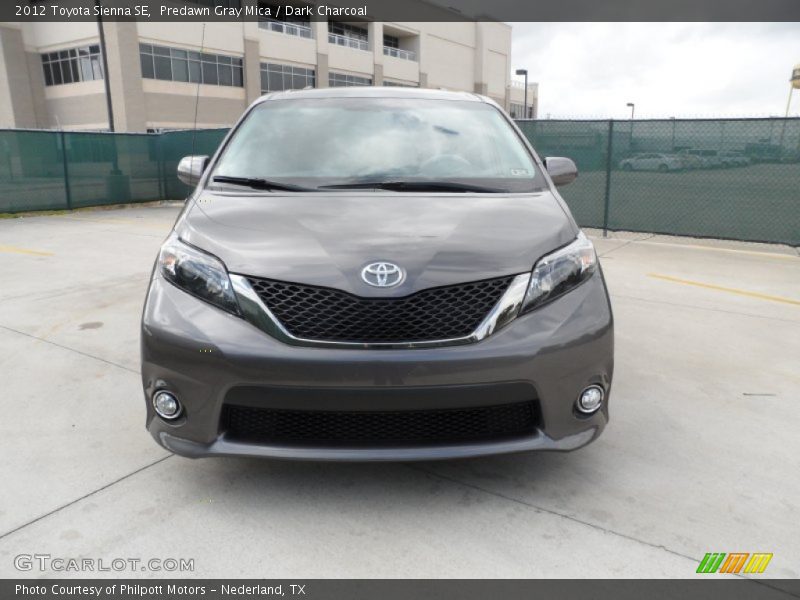 Predawn Gray Mica / Dark Charcoal 2012 Toyota Sienna SE