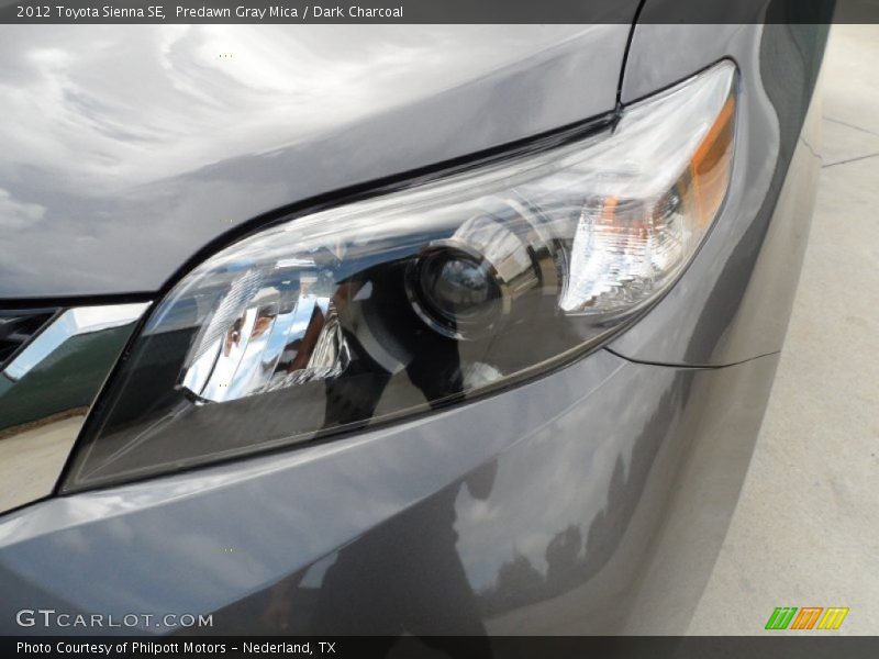 Predawn Gray Mica / Dark Charcoal 2012 Toyota Sienna SE
