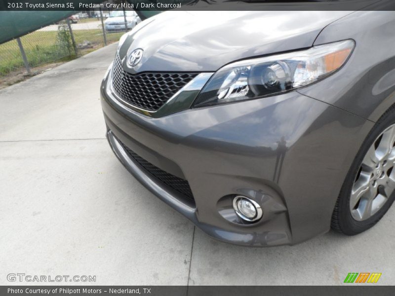 Predawn Gray Mica / Dark Charcoal 2012 Toyota Sienna SE