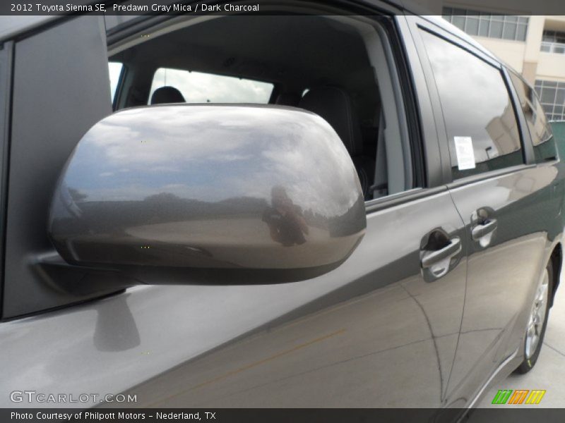 Predawn Gray Mica / Dark Charcoal 2012 Toyota Sienna SE