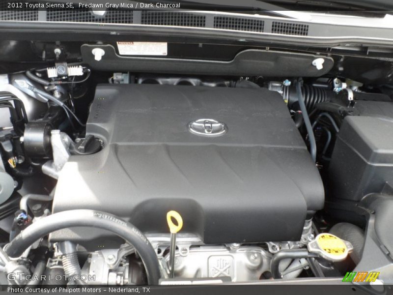 Predawn Gray Mica / Dark Charcoal 2012 Toyota Sienna SE