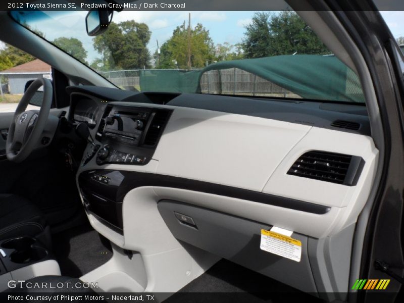 Predawn Gray Mica / Dark Charcoal 2012 Toyota Sienna SE