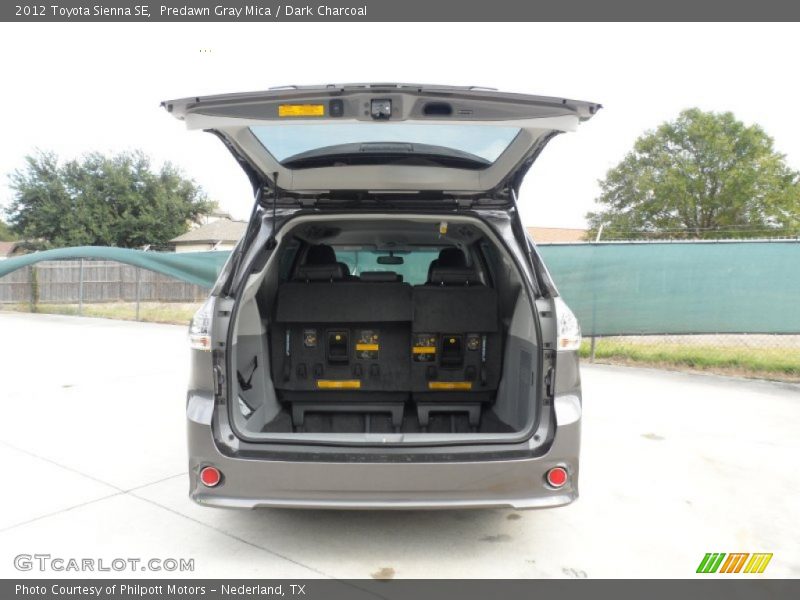 Predawn Gray Mica / Dark Charcoal 2012 Toyota Sienna SE