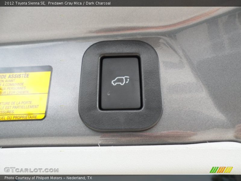 Predawn Gray Mica / Dark Charcoal 2012 Toyota Sienna SE