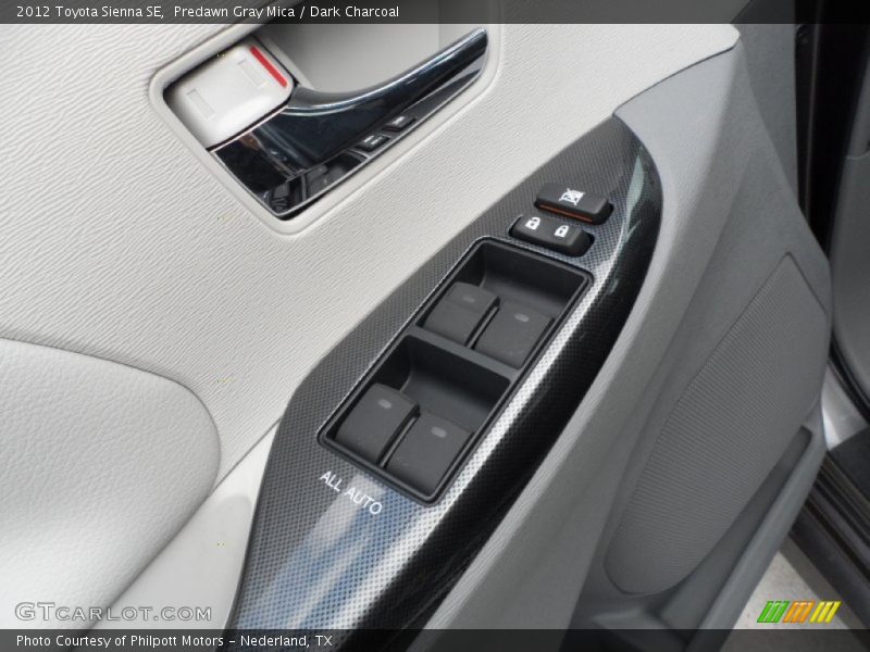 Predawn Gray Mica / Dark Charcoal 2012 Toyota Sienna SE