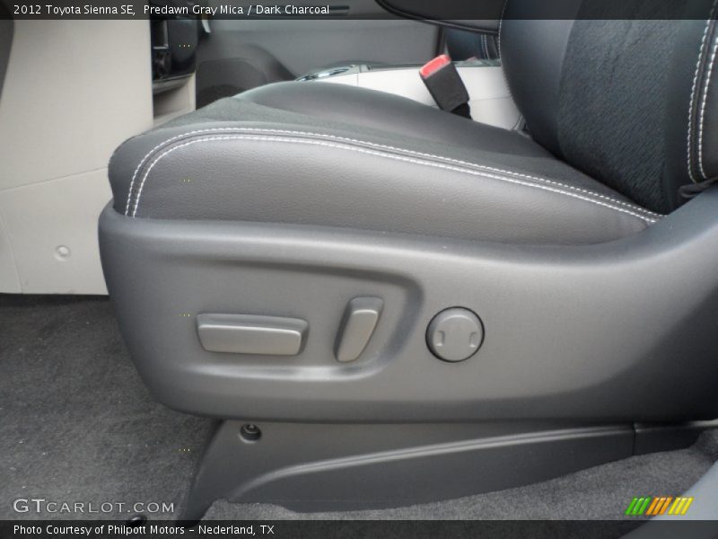 Predawn Gray Mica / Dark Charcoal 2012 Toyota Sienna SE