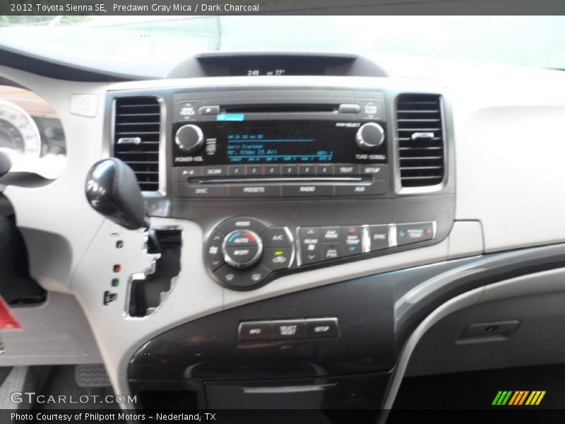 Predawn Gray Mica / Dark Charcoal 2012 Toyota Sienna SE