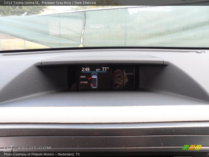 Predawn Gray Mica / Dark Charcoal 2012 Toyota Sienna SE