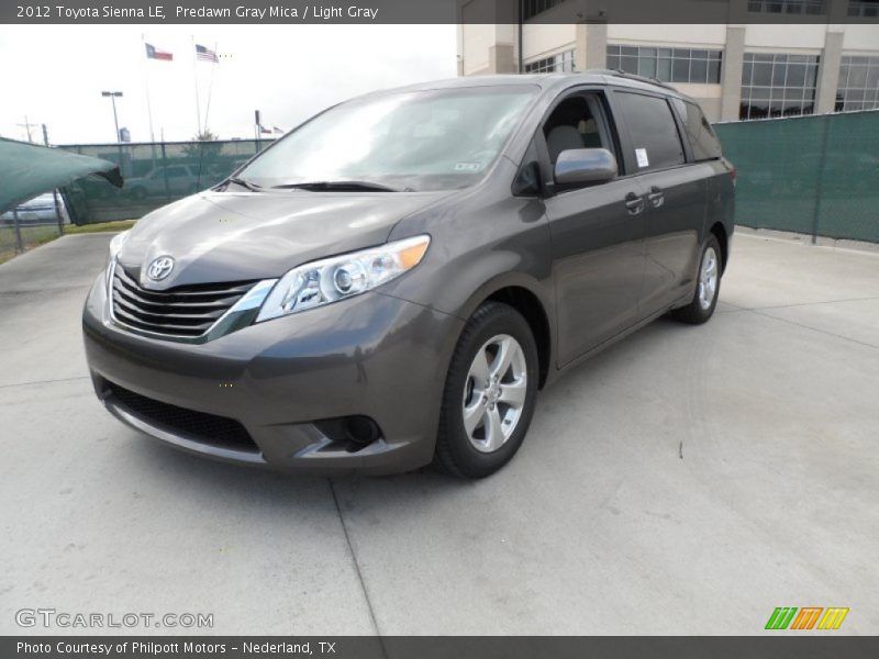 Predawn Gray Mica / Light Gray 2012 Toyota Sienna LE