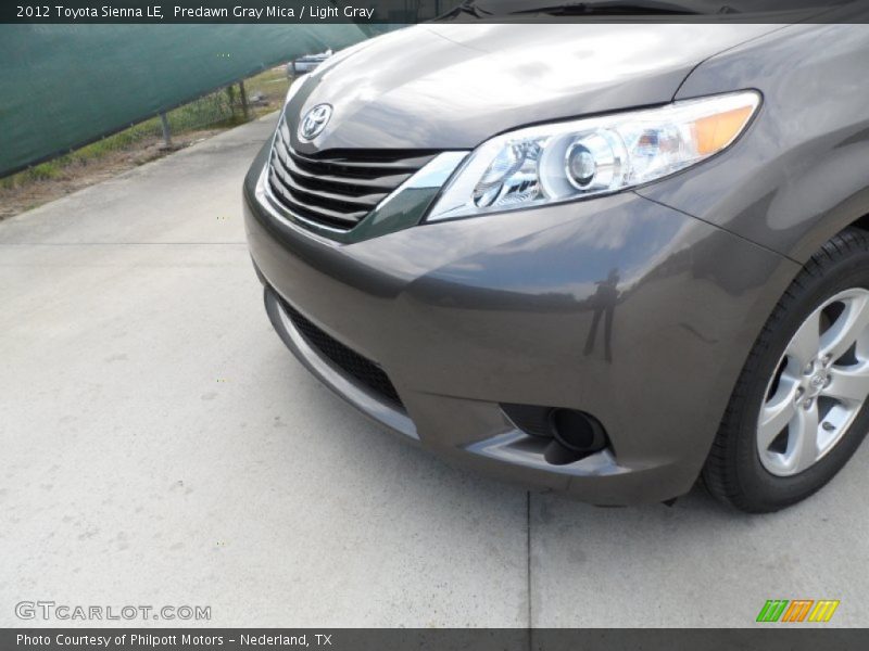 Predawn Gray Mica / Light Gray 2012 Toyota Sienna LE