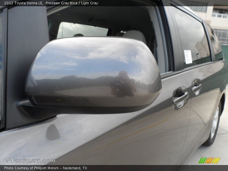 Predawn Gray Mica / Light Gray 2012 Toyota Sienna LE