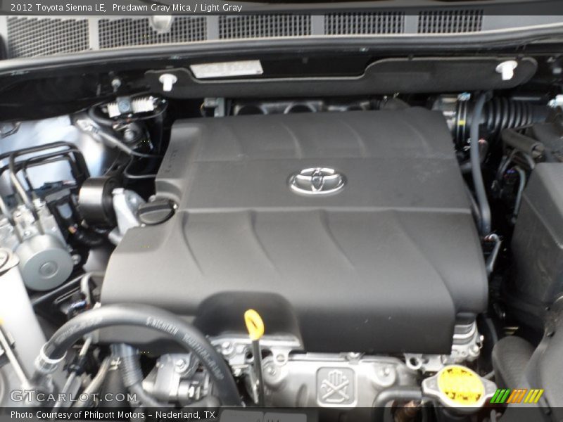 Predawn Gray Mica / Light Gray 2012 Toyota Sienna LE