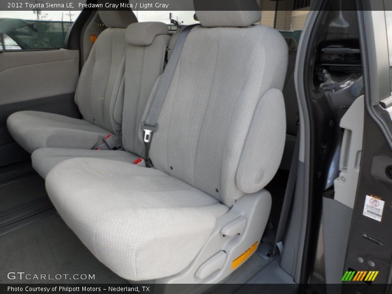  2012 Sienna LE Light Gray Interior
