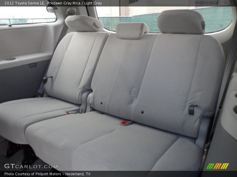  2012 Sienna LE Light Gray Interior