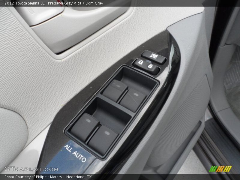 Predawn Gray Mica / Light Gray 2012 Toyota Sienna LE