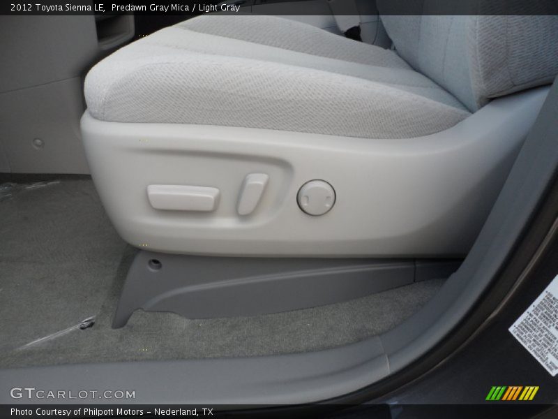Predawn Gray Mica / Light Gray 2012 Toyota Sienna LE