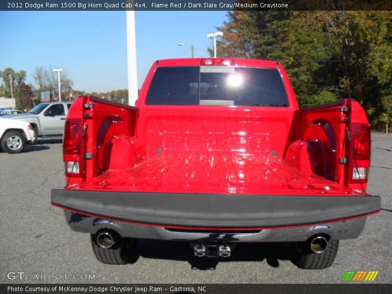 Flame Red / Dark Slate Gray/Medium Graystone 2012 Dodge Ram 1500 Big Horn Quad Cab 4x4
