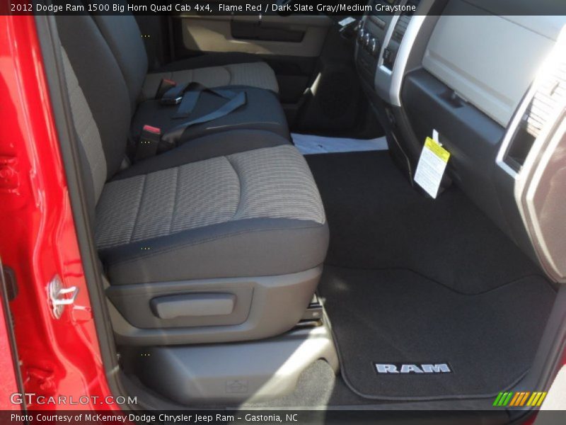 Flame Red / Dark Slate Gray/Medium Graystone 2012 Dodge Ram 1500 Big Horn Quad Cab 4x4