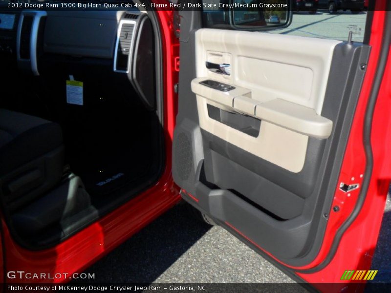 Flame Red / Dark Slate Gray/Medium Graystone 2012 Dodge Ram 1500 Big Horn Quad Cab 4x4