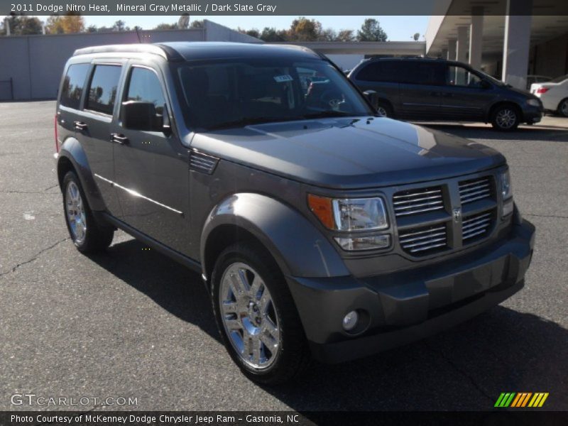 Mineral Gray Metallic / Dark Slate Gray 2011 Dodge Nitro Heat