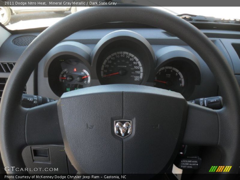 Mineral Gray Metallic / Dark Slate Gray 2011 Dodge Nitro Heat