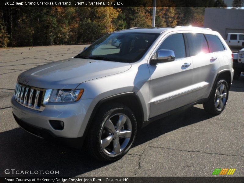 Bright Silver Metallic / Black 2012 Jeep Grand Cherokee Overland