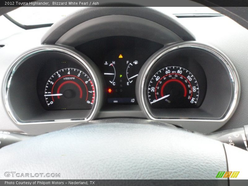  2012 Highlander   Gauges