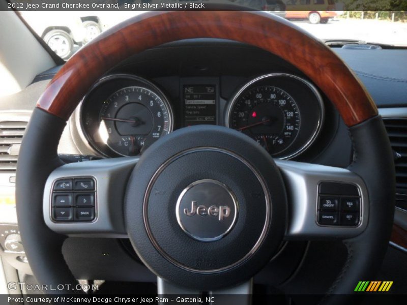 Bright Silver Metallic / Black 2012 Jeep Grand Cherokee Overland