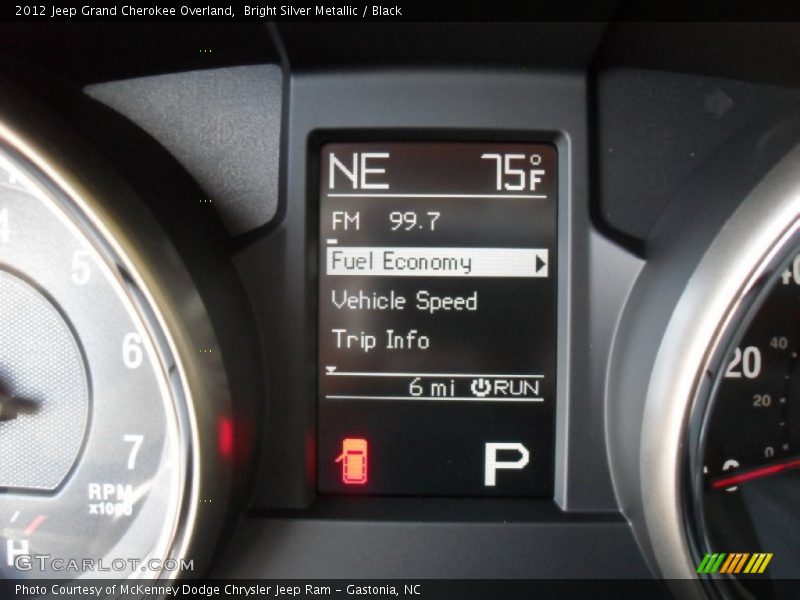 Bright Silver Metallic / Black 2012 Jeep Grand Cherokee Overland