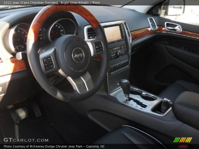Bright Silver Metallic / Black 2012 Jeep Grand Cherokee Overland