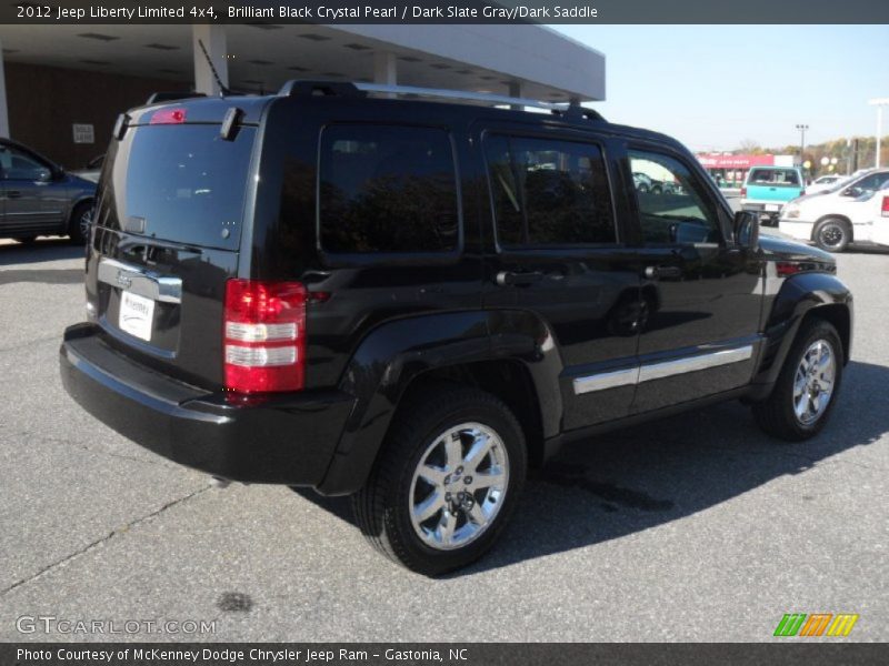 Brilliant Black Crystal Pearl / Dark Slate Gray/Dark Saddle 2012 Jeep Liberty Limited 4x4