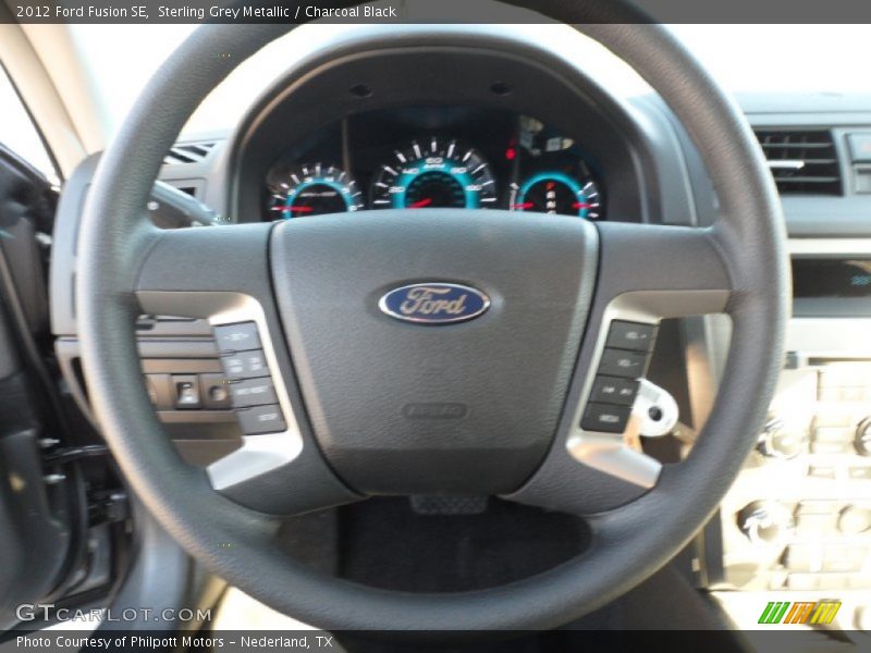 Sterling Grey Metallic / Charcoal Black 2012 Ford Fusion SE