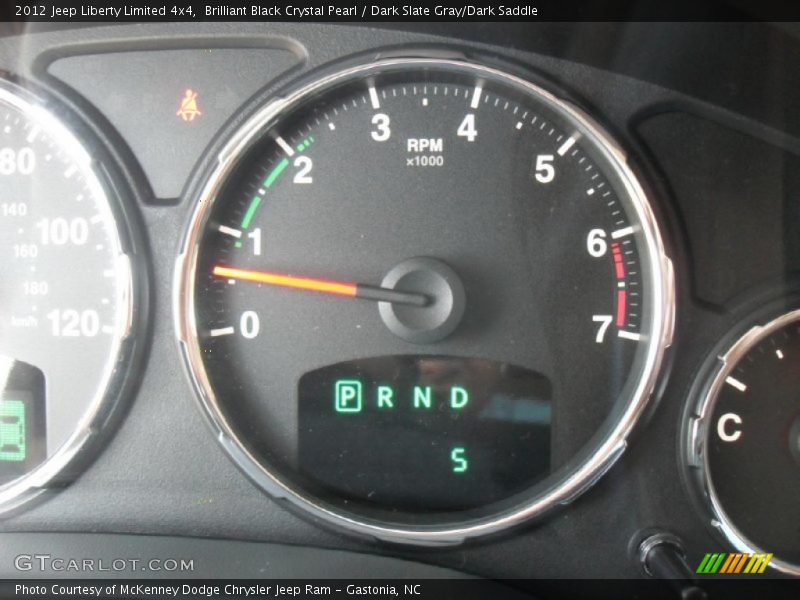 Brilliant Black Crystal Pearl / Dark Slate Gray/Dark Saddle 2012 Jeep Liberty Limited 4x4