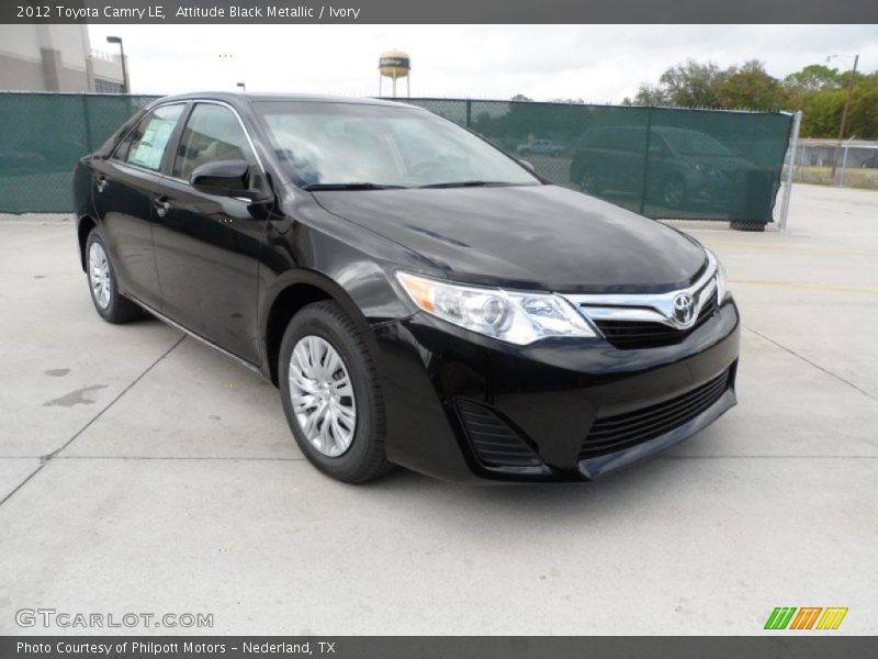 Attitude Black Metallic / Ivory 2012 Toyota Camry LE