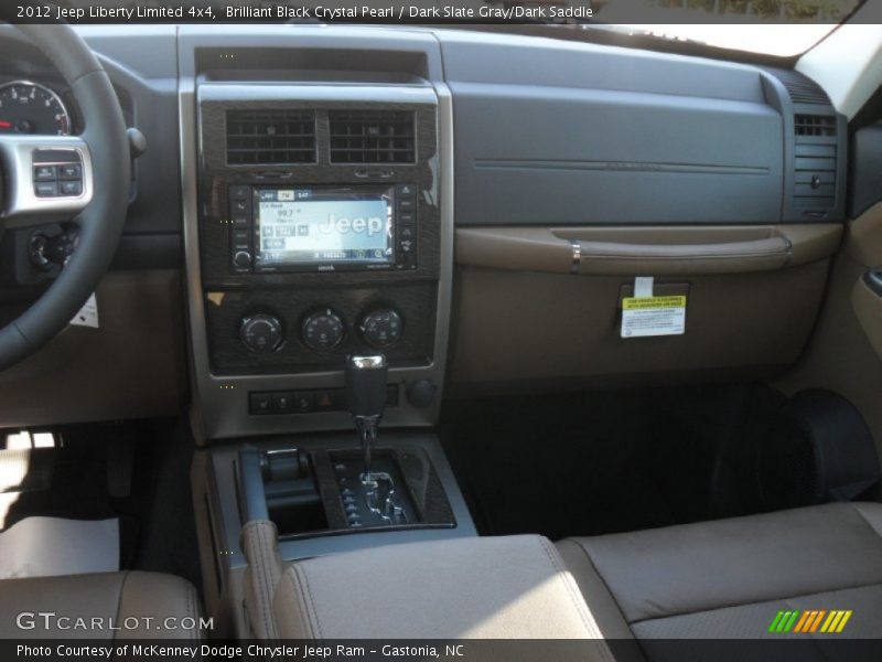 Brilliant Black Crystal Pearl / Dark Slate Gray/Dark Saddle 2012 Jeep Liberty Limited 4x4