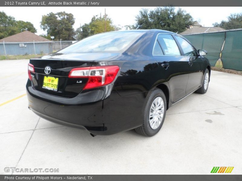 Attitude Black Metallic / Ivory 2012 Toyota Camry LE