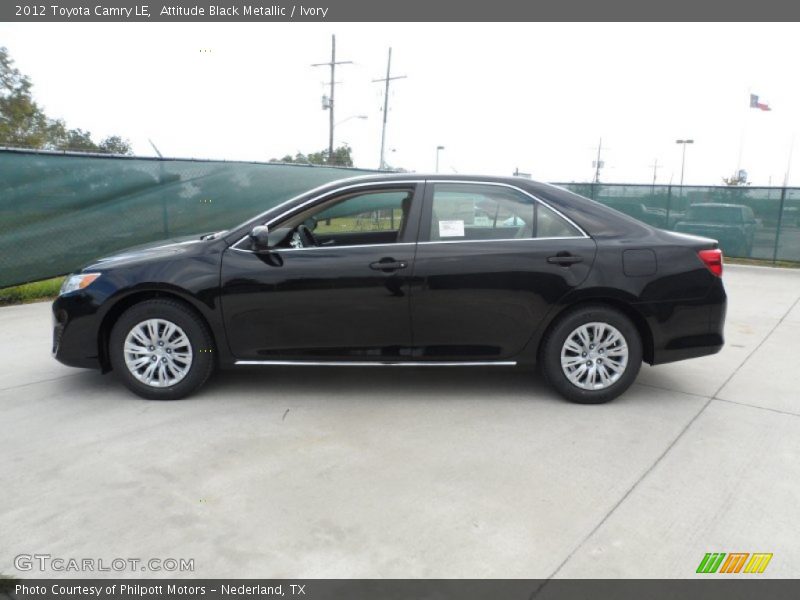Attitude Black Metallic / Ivory 2012 Toyota Camry LE