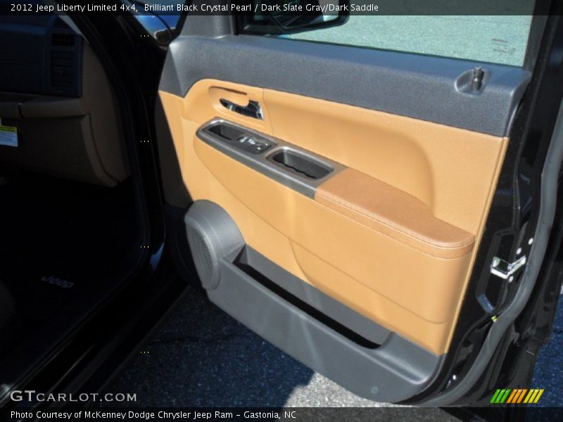 Brilliant Black Crystal Pearl / Dark Slate Gray/Dark Saddle 2012 Jeep Liberty Limited 4x4