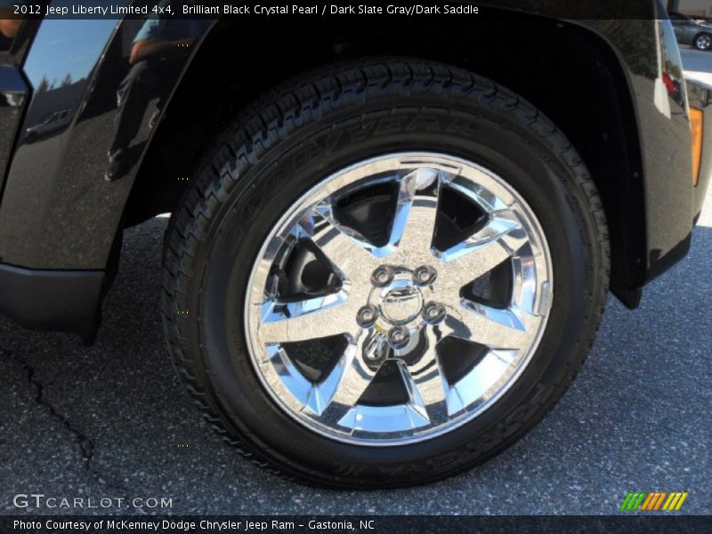 Brilliant Black Crystal Pearl / Dark Slate Gray/Dark Saddle 2012 Jeep Liberty Limited 4x4