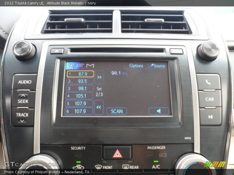 Audio System of 2012 Camry LE