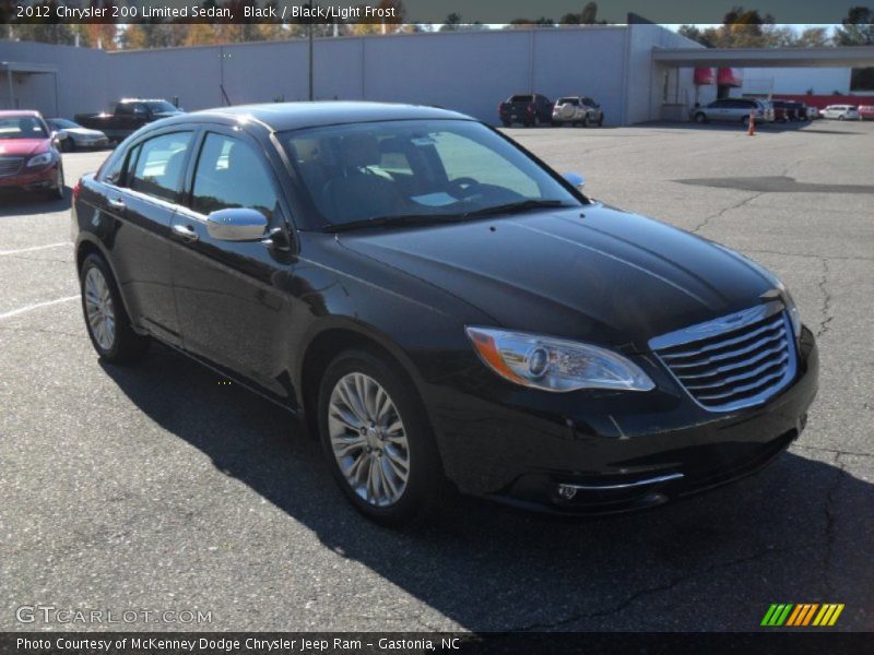 Black / Black/Light Frost 2012 Chrysler 200 Limited Sedan