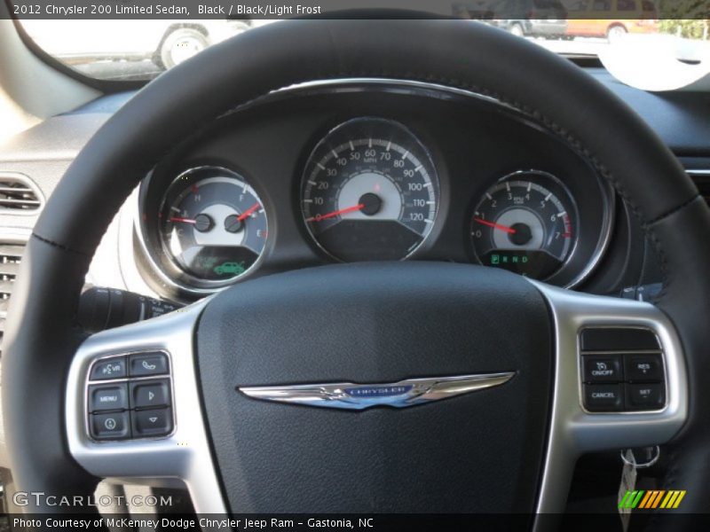 Black / Black/Light Frost 2012 Chrysler 200 Limited Sedan